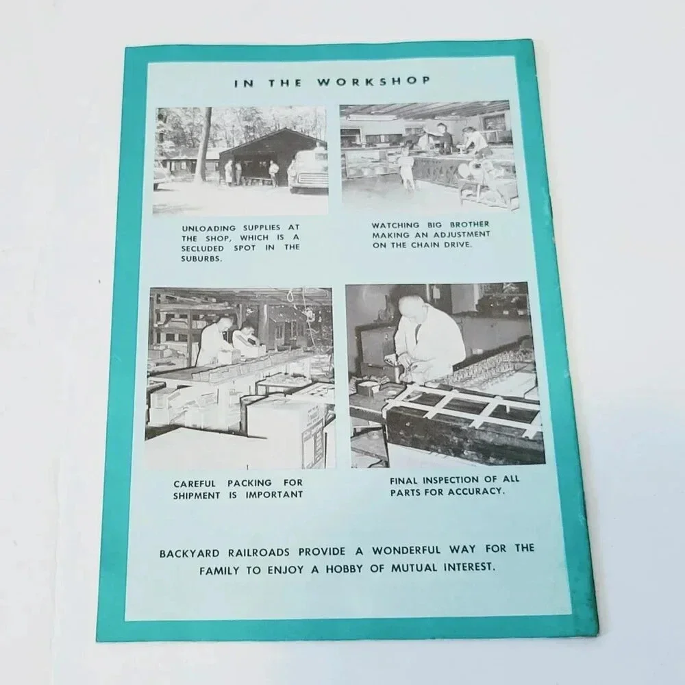 Miller Backyard Railroad Models Brochure 1 1/2